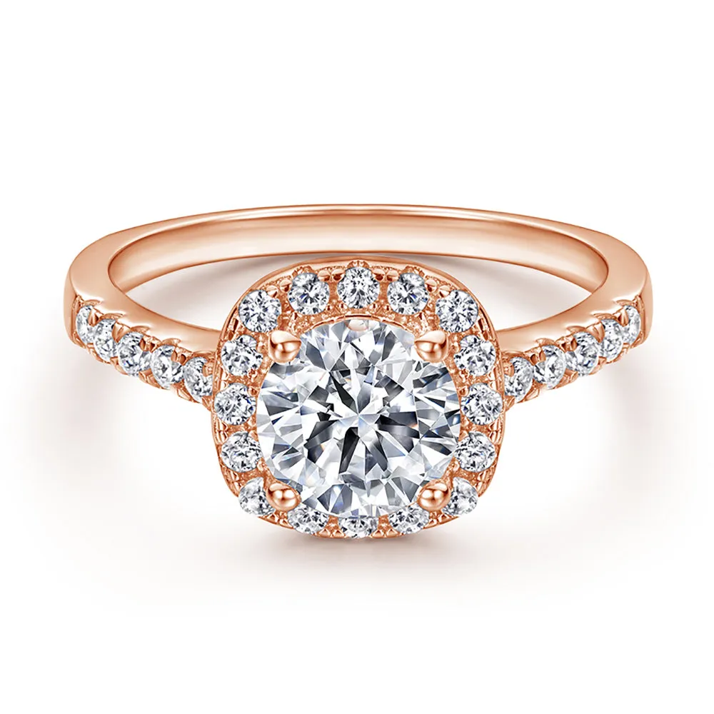 The Victoria - 18kt Rose Gold Wedding Ring Set sold by Vintage Gentlemen product image thumbnail 2