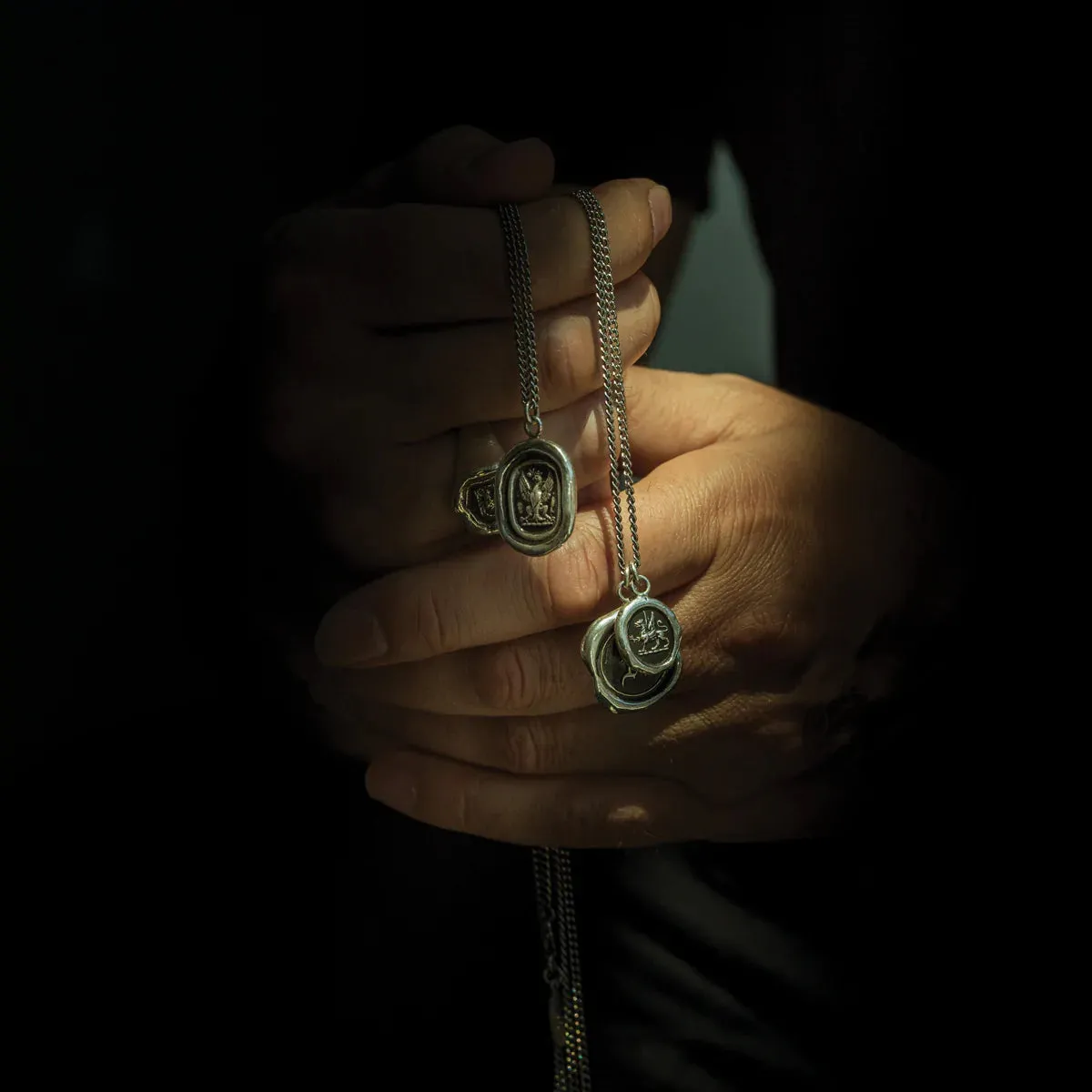 “Follow Your Dreams” Silver Talisman sold by Vintage Gentlemen product image thumbnail 2