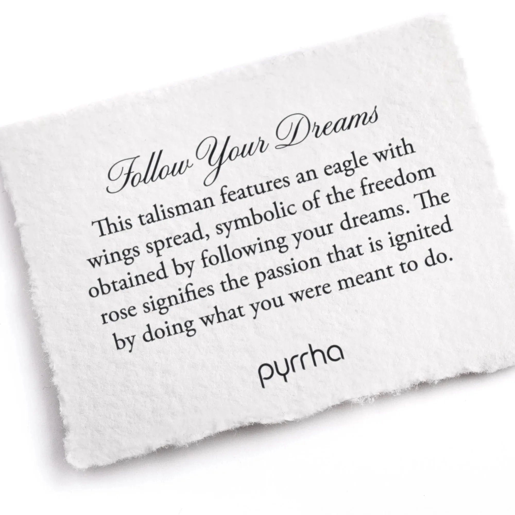 “Follow Your Dreams” Silver Talisman sold by Vintage Gentlemen product image thumbnail 3