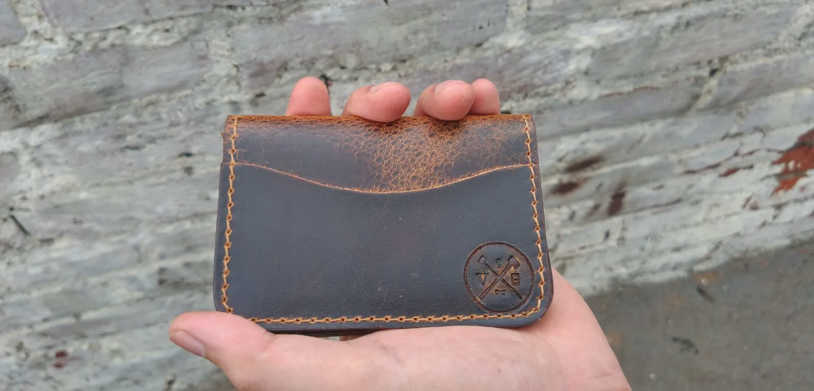 Buffalo Leather Bifold sold by Vintage Gentlemen product image thumbnail 4