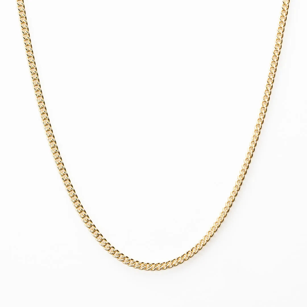 Luxury 14kt Gold Cuban Chain - 3mm sold by Vintage Gentlemen
