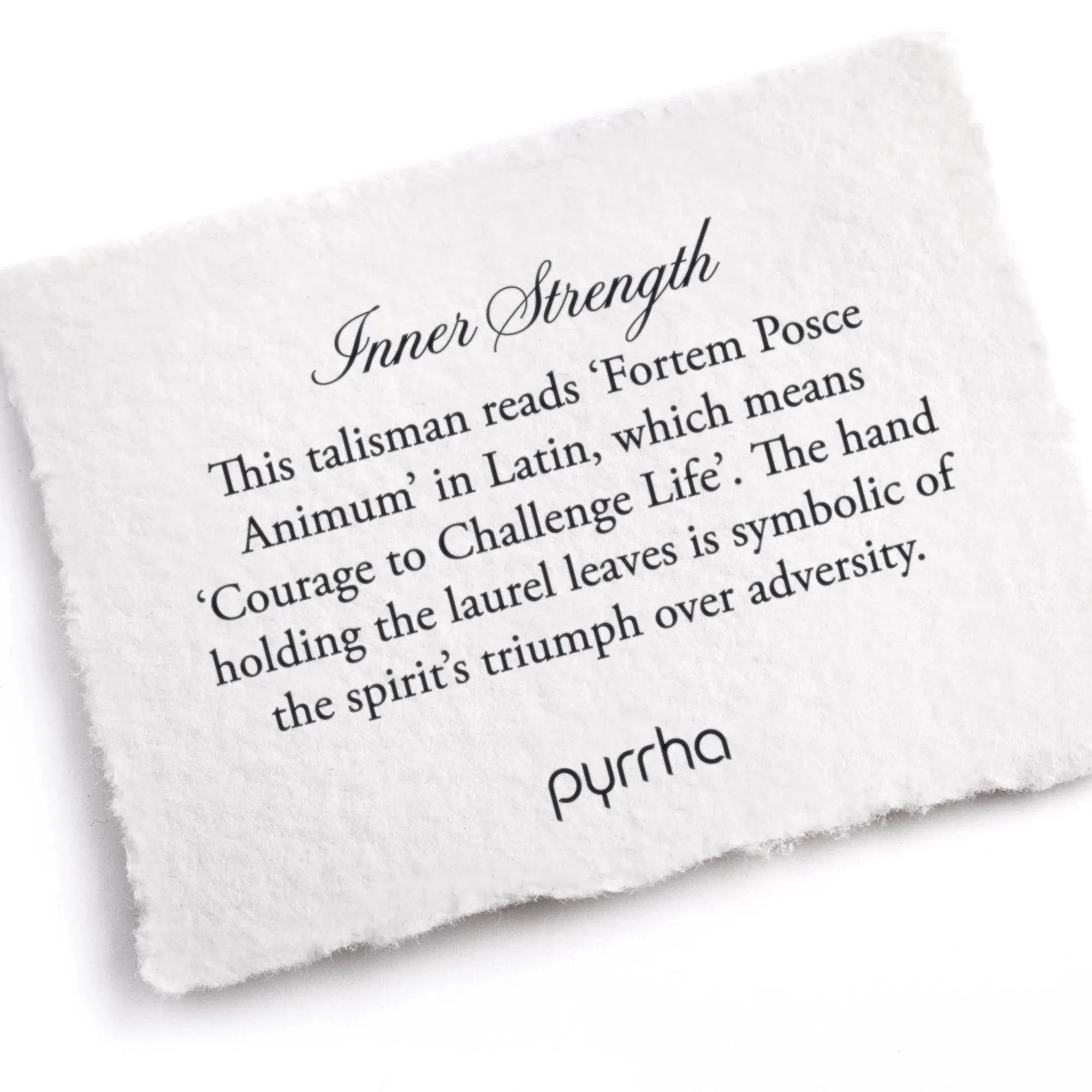 “Inner Strength” Silver Talisman sold by Vintage Gentlemen product image thumbnail 2