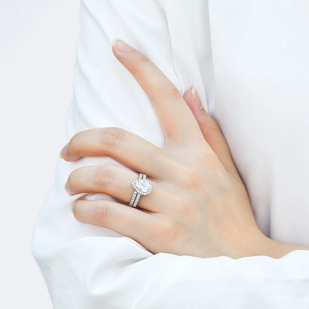 The Elizabeth - Silver Wedding Ring Set sold by Vintage Gentlemen product image thumbnail 4