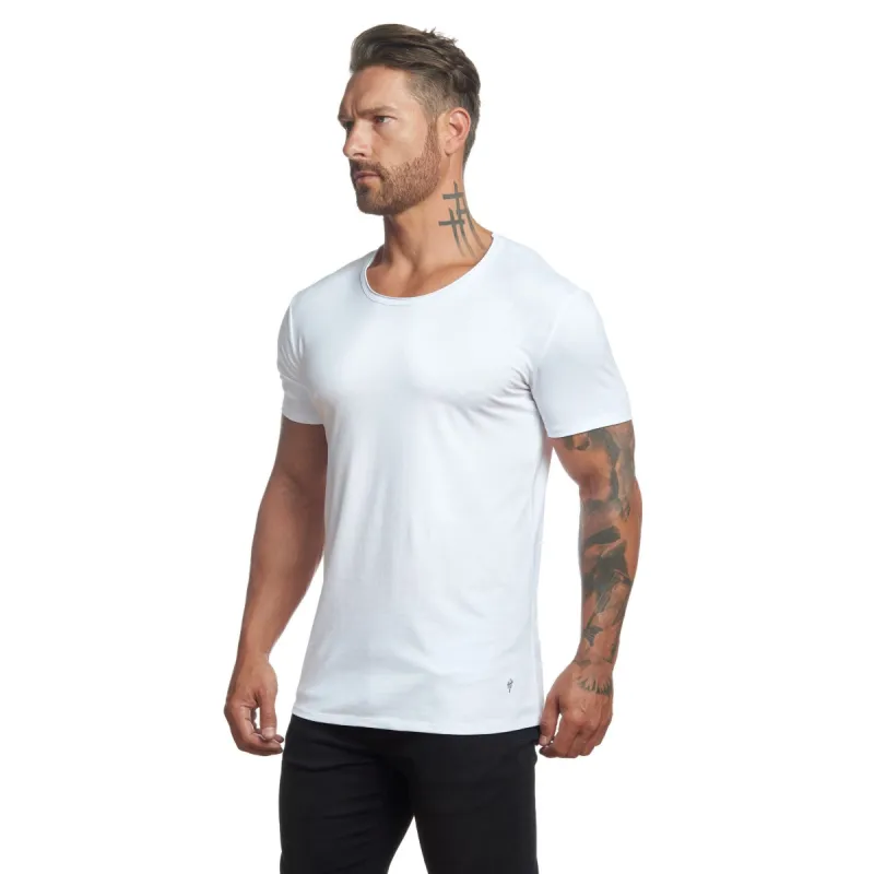 The Essential Extended Slim Fit Tee by WESTON JON BOUCHÉR sold by Vintage Gentlemen