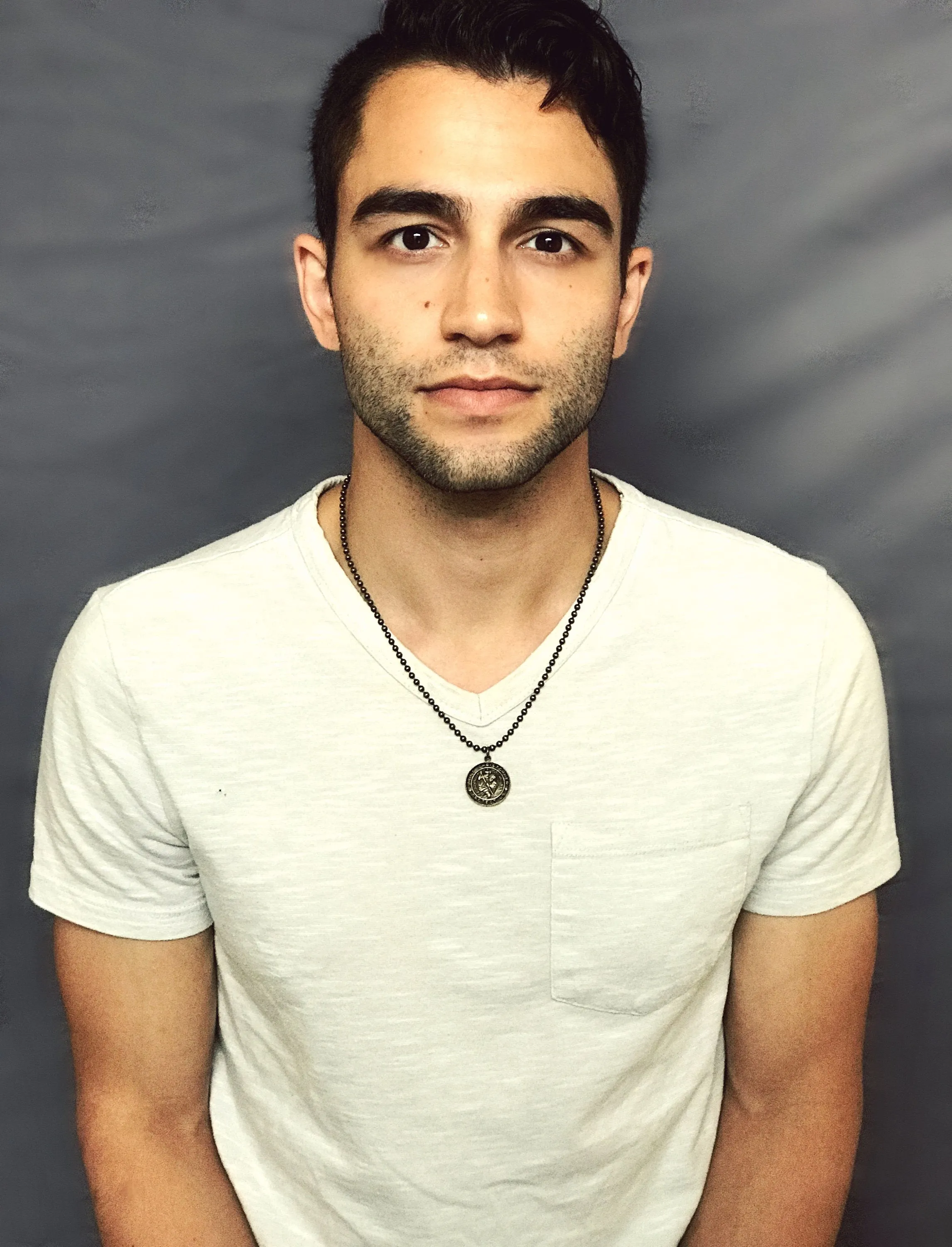 Men's Necklace St. Christopher, Patron of Travelers, Protect Us Talisman, Unisex Jewelry, Vintage Catholic Brass Medal, BR-011 sold by Vintage Gentlemen product image thumbnail 2