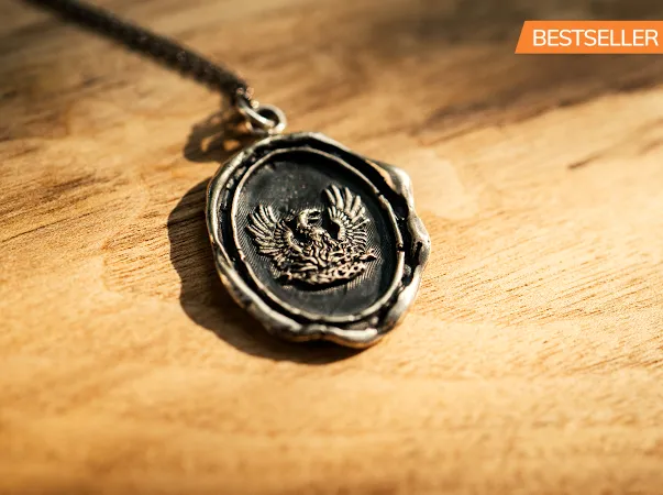 “Fire Within” Silver Talisman - Pyrrha sold by Vintage Gentlemen