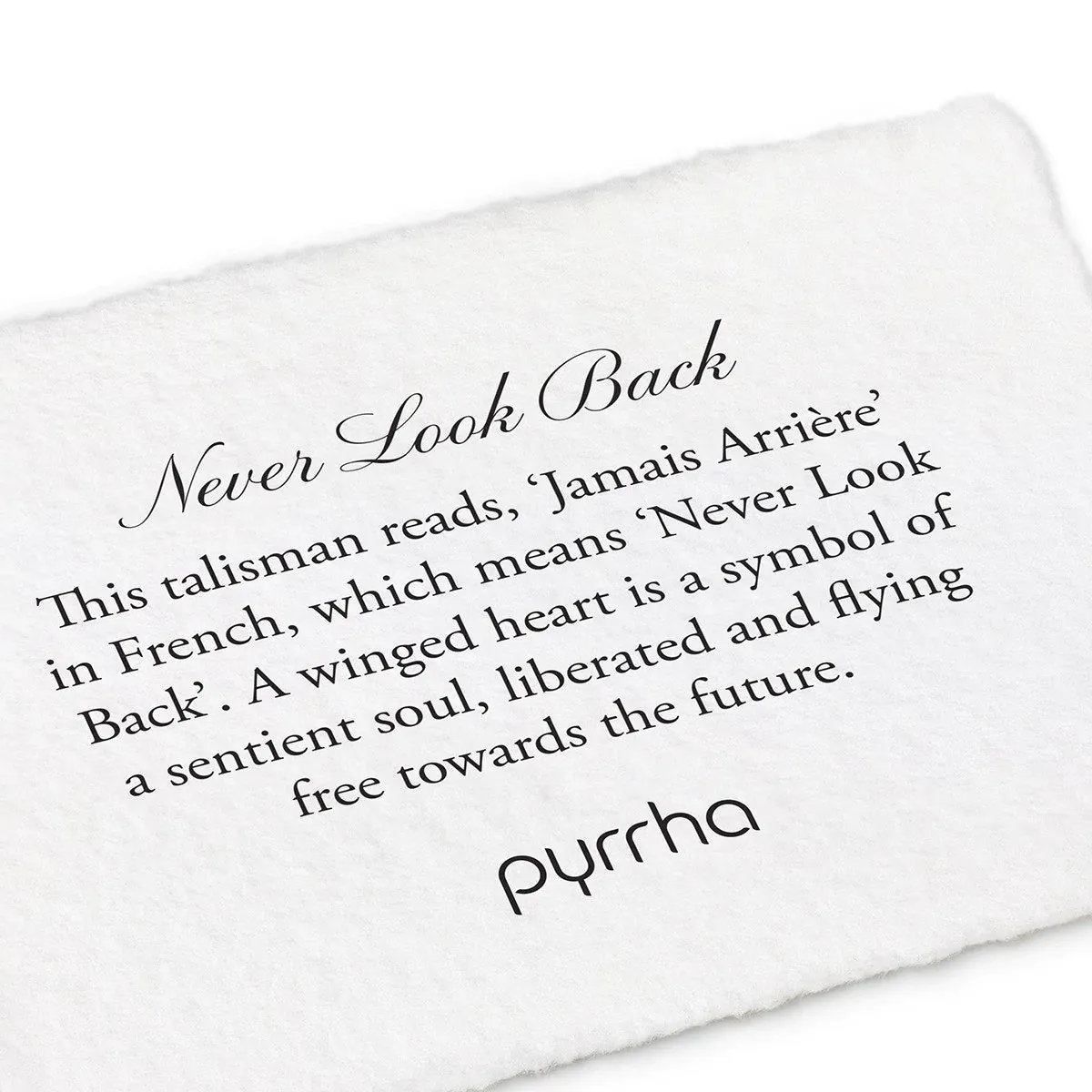 “Never Look Back” Silver Talisman sold by Vintage Gentlemen product image thumbnail 2