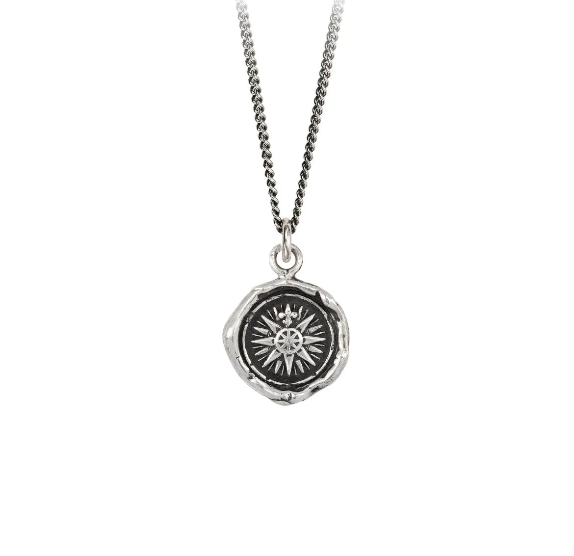 “Direction” Silver Talisman sold by Vintage Gentlemen product image thumbnail 3