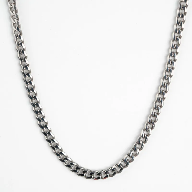 FREE - Classic Cuban Silver Necklace - 5mm sold by Vintage Gentlemen