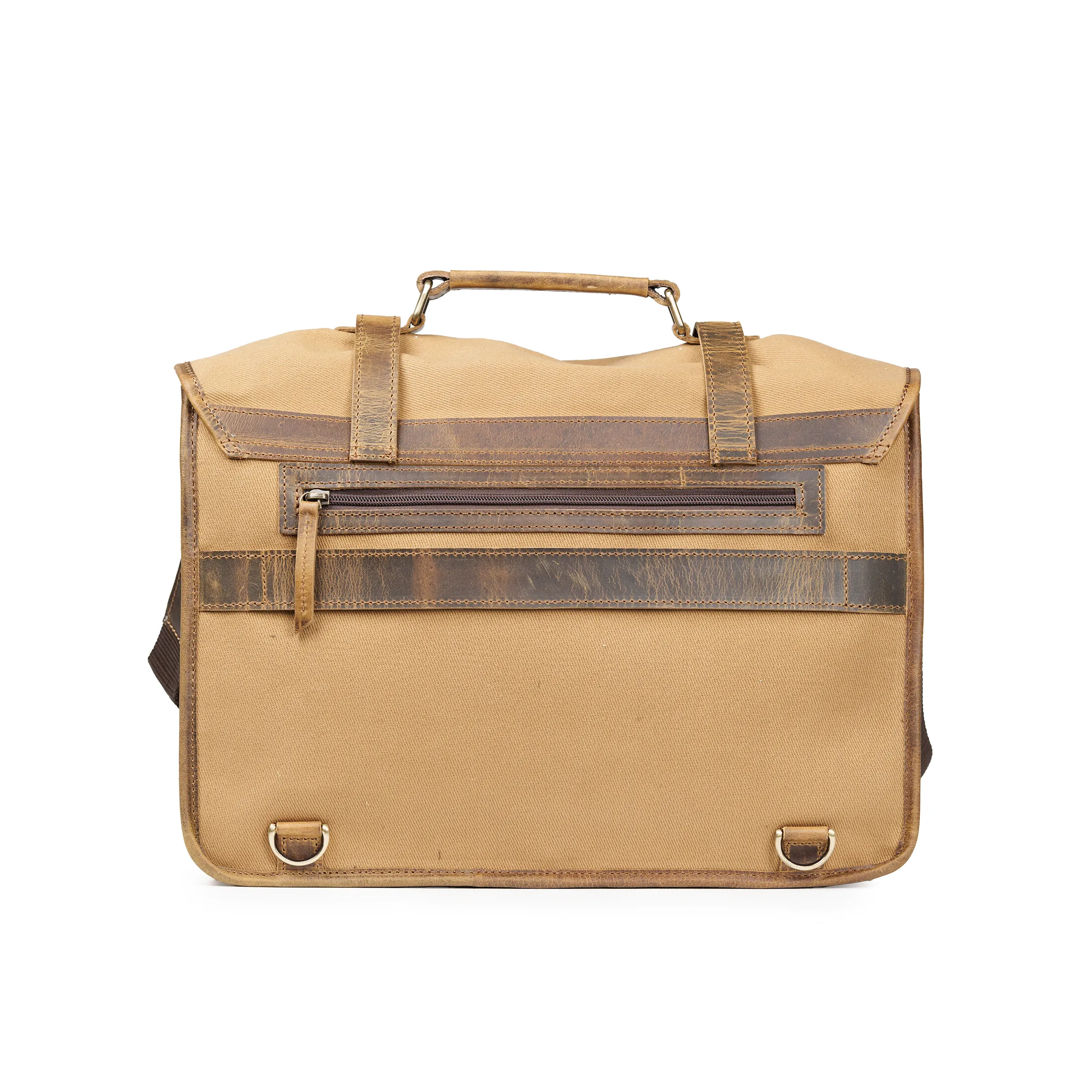 LEATHER CANVAS BAG sold by Vintage Gentlemen product image thumbnail 4