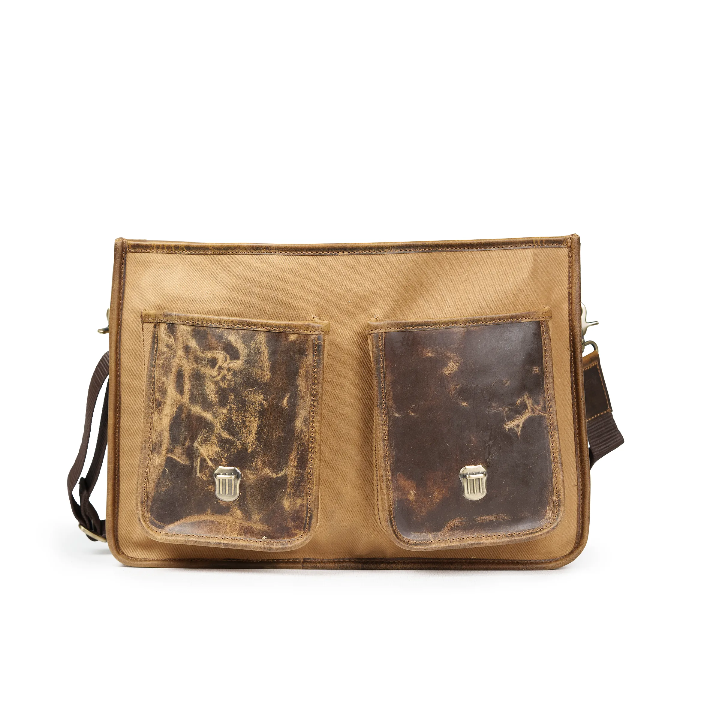 LEATHER CANVAS BAG sold by Vintage Gentlemen product image thumbnail 2