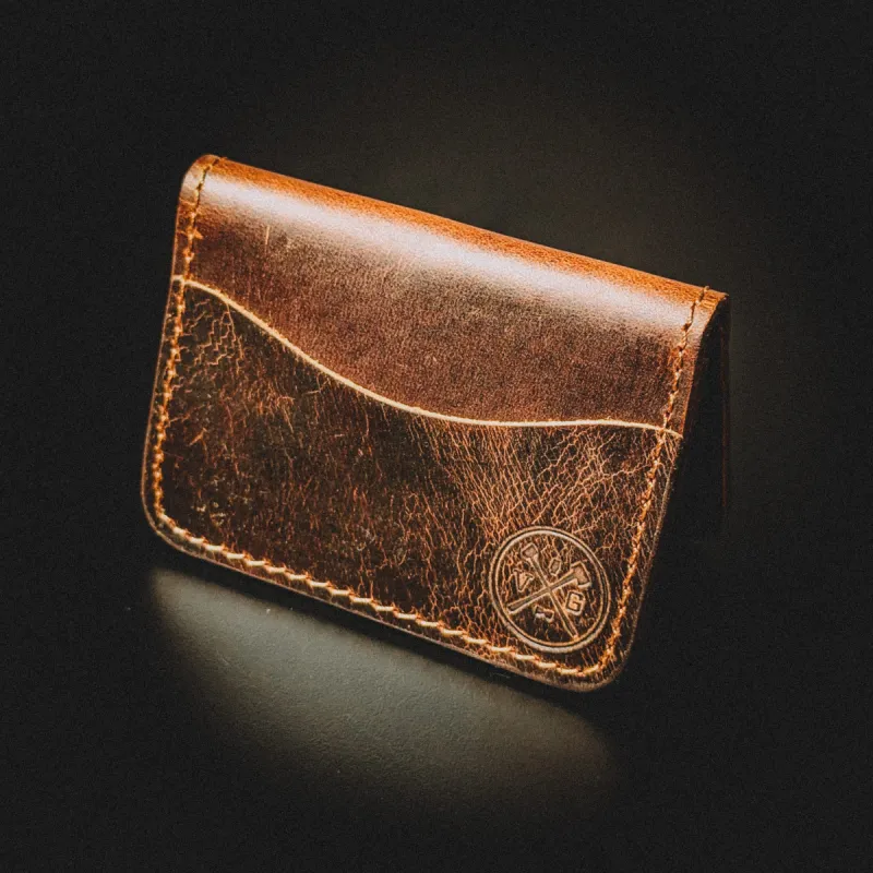 Buffalo Leather Bifold sold by Vintage Gentlemen