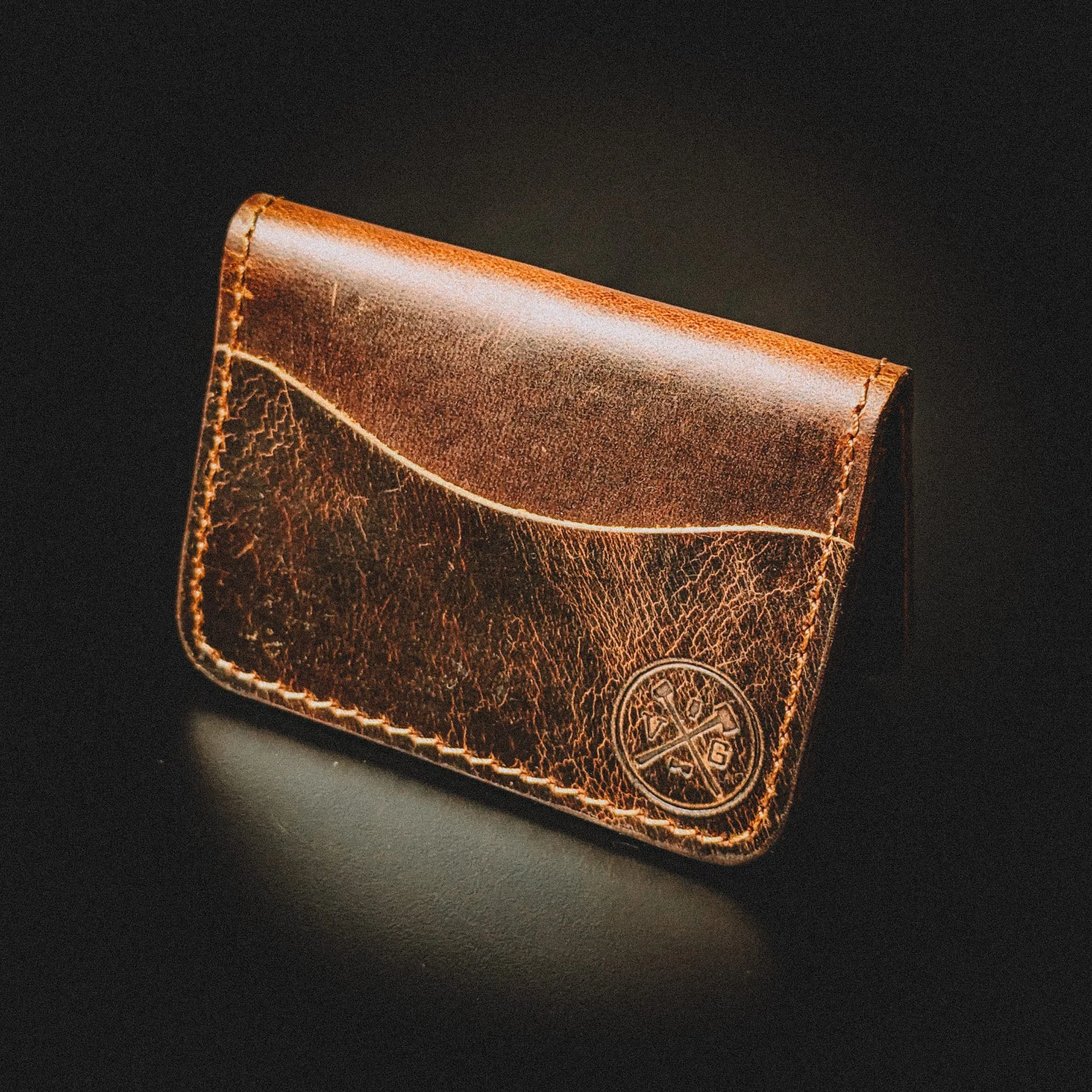 Buffalo Leather Bifold sold by Vintage Gentlemen
