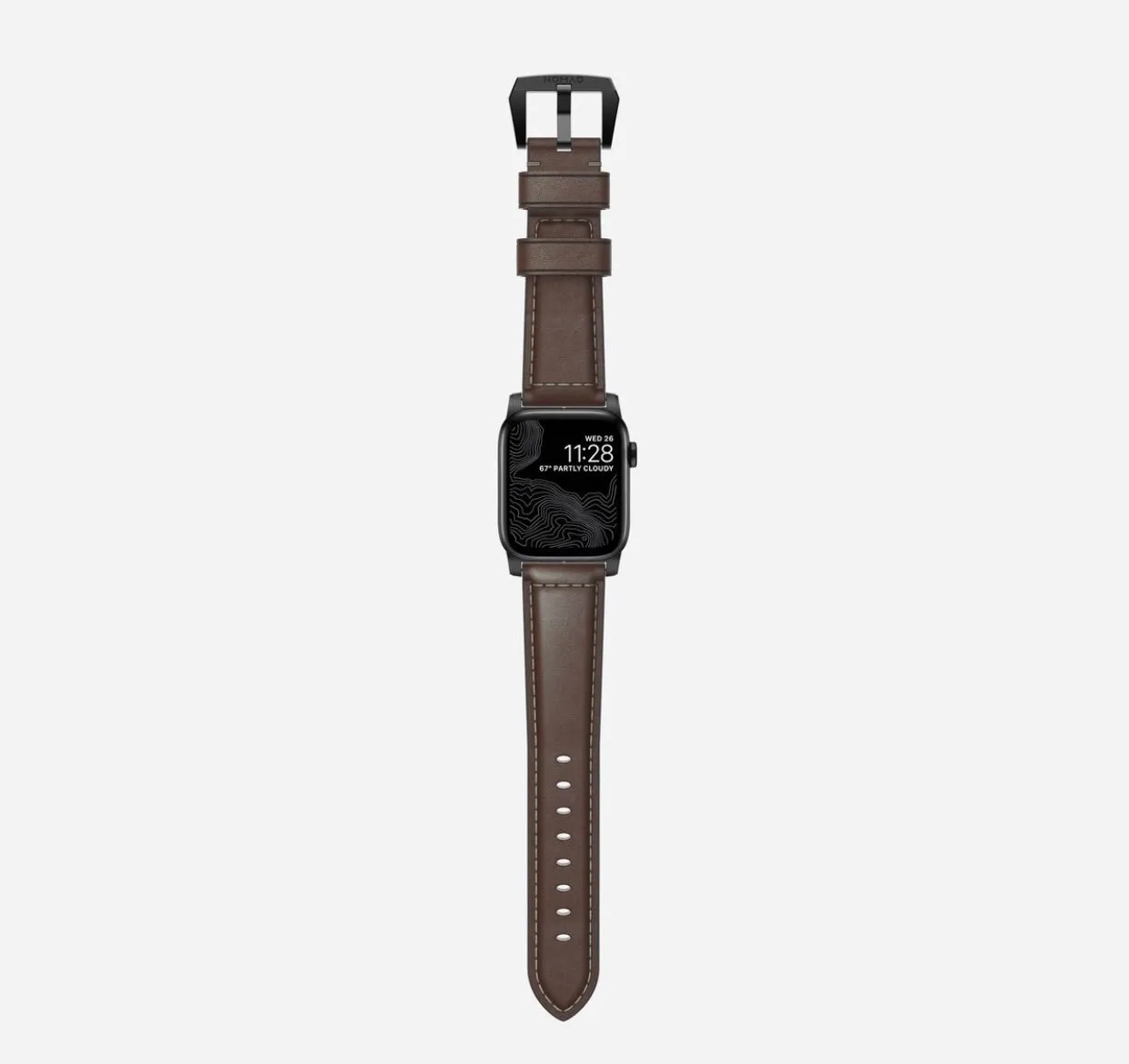 Traditional Leather Apple Watch Strap sold by Vintage Gentlemen product image thumbnail 4
