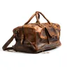 The “Hemingway” Buffalo Leather Duffle Bag sold by Vintage Gentlemen