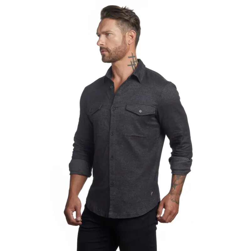 The Untucked Slim Fit Button-Up Shirt by WESTON JON BOUCHÉR sold by Vintage Gentlemen