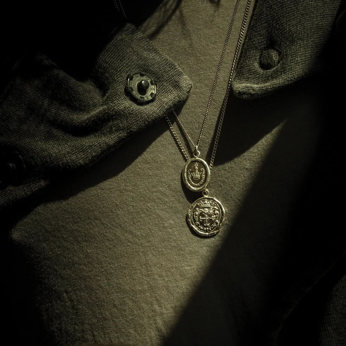 “Trust in God” Silver Talisman - Pyrrha sold by Vintage Gentlemen product image thumbnail 4