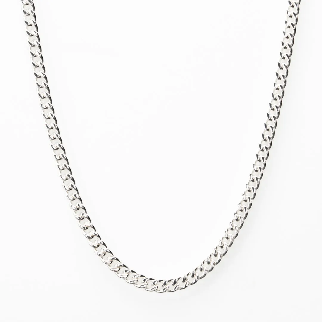 Luxury 925 Silver Cuban Necklace - 5mm sold by Vintage Gentlemen