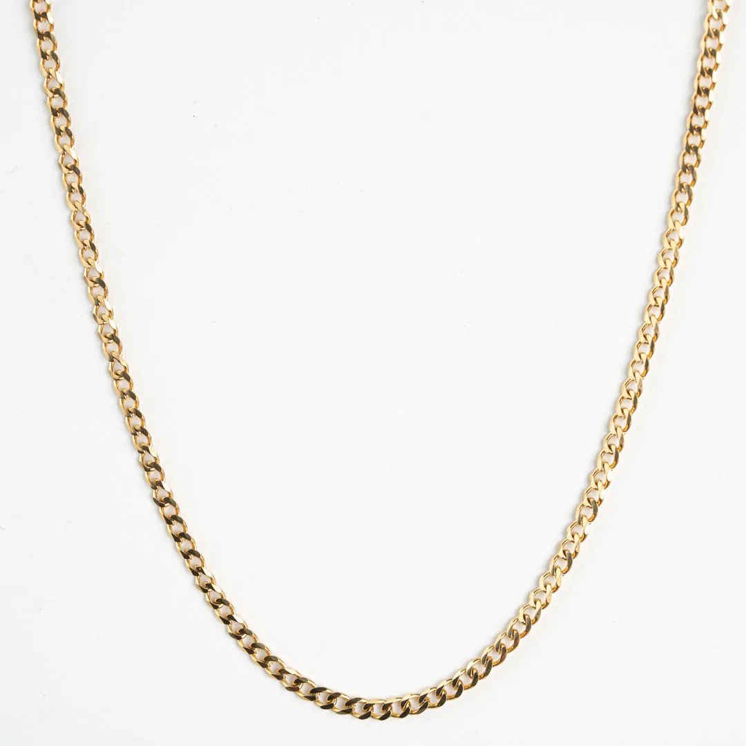Classic Cuban Gold Link Chain - 3mm sold by Vintage Gentlemen