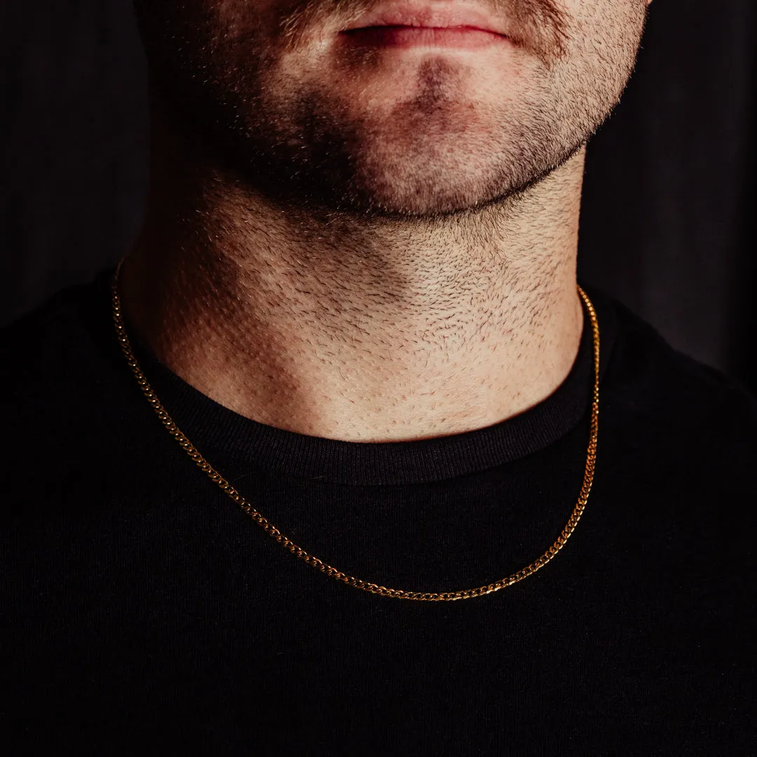 Classic Cuban Gold Link Chain - 3mm sold by Vintage Gentlemen product image thumbnail 2