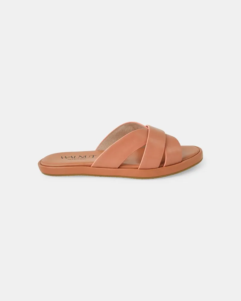 Lola Leather Slide - Dusty Rose sold by Walnut Melbourne