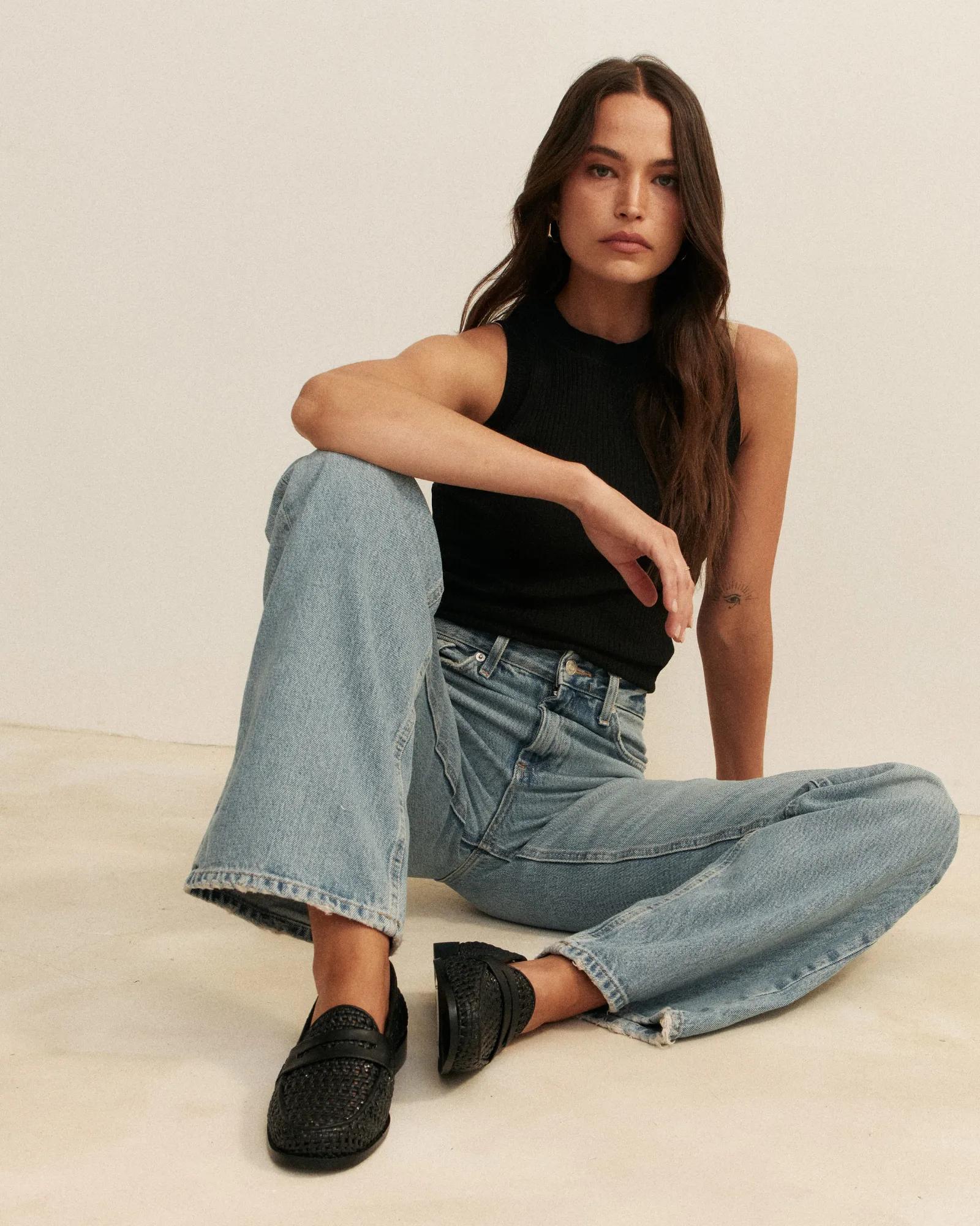 Harlow Loafer - Black Woven sold by Walnut Melbourne