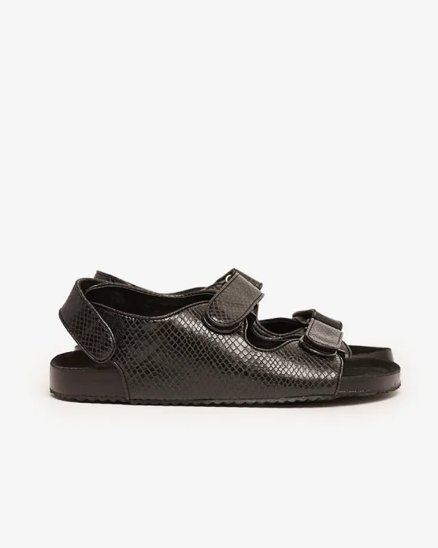 Bec Sandal - Black Snake sold by Walnut Melbourne