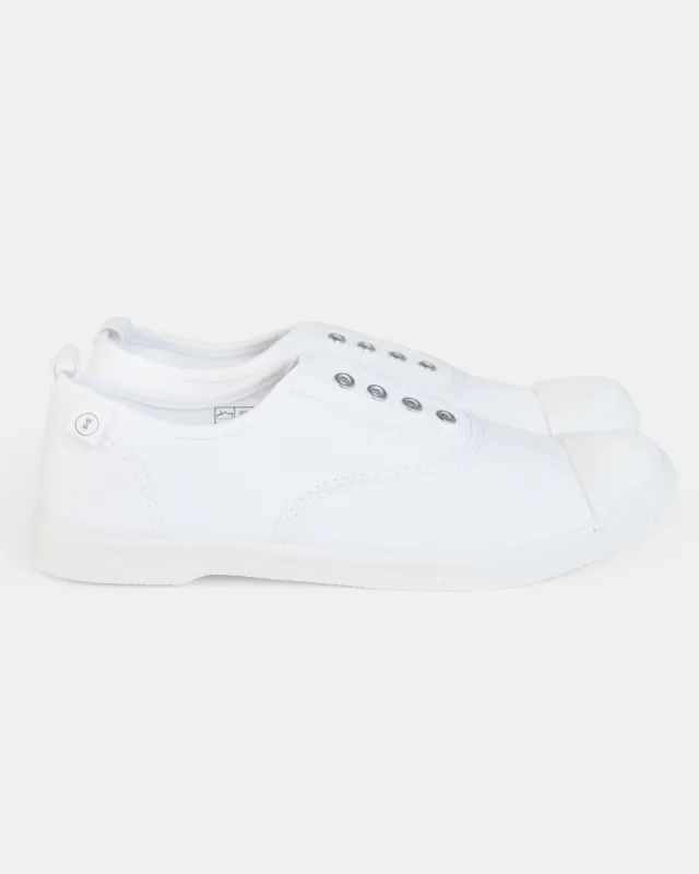 Euro Canvas Plimsole - White sold by Walnut Melbourne