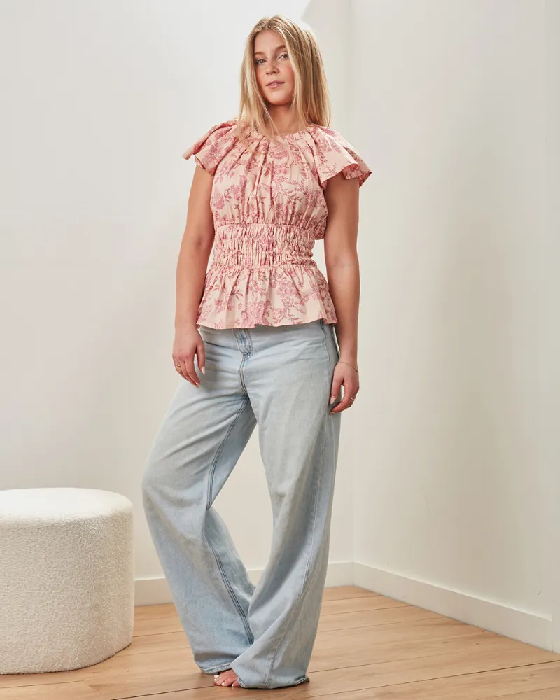 Amalfi Top - Whimsy Pink sold by Walnut Melbourne product image thumbnail 4