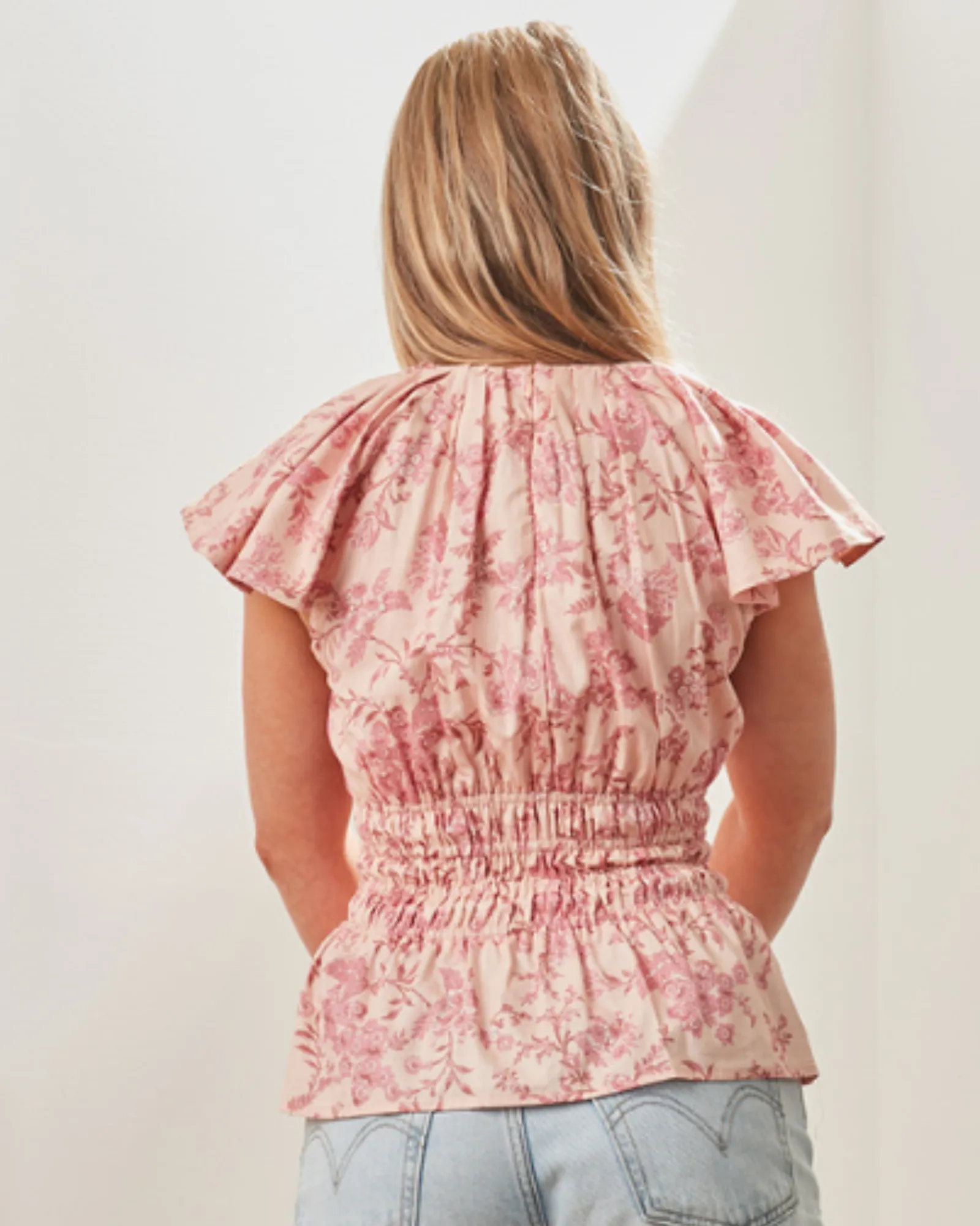 Amalfi Top - Whimsy Pink sold by Walnut Melbourne product image thumbnail 3