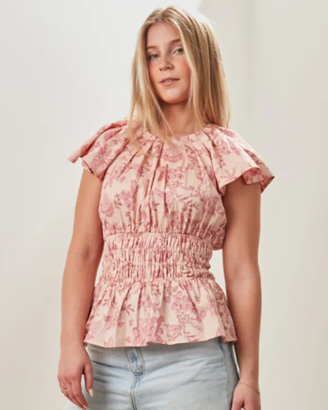 Amalfi Top - Whimsy Pink sold by Walnut Melbourne