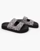 Mel Leather Slide - Beige Leopard sold by Walnut Melbourne