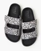 Mel Leather Slide - Beige Leopard sold by Walnut Melbourne