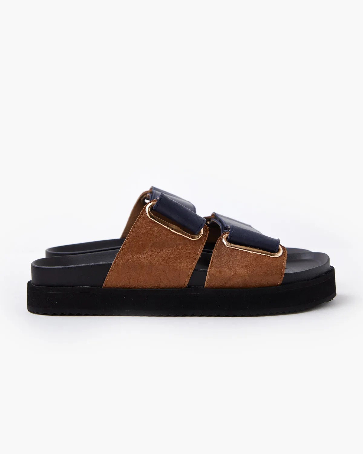 Mara Leather Slide - Navy sold by Walnut Melbourne product image thumbnail 4
