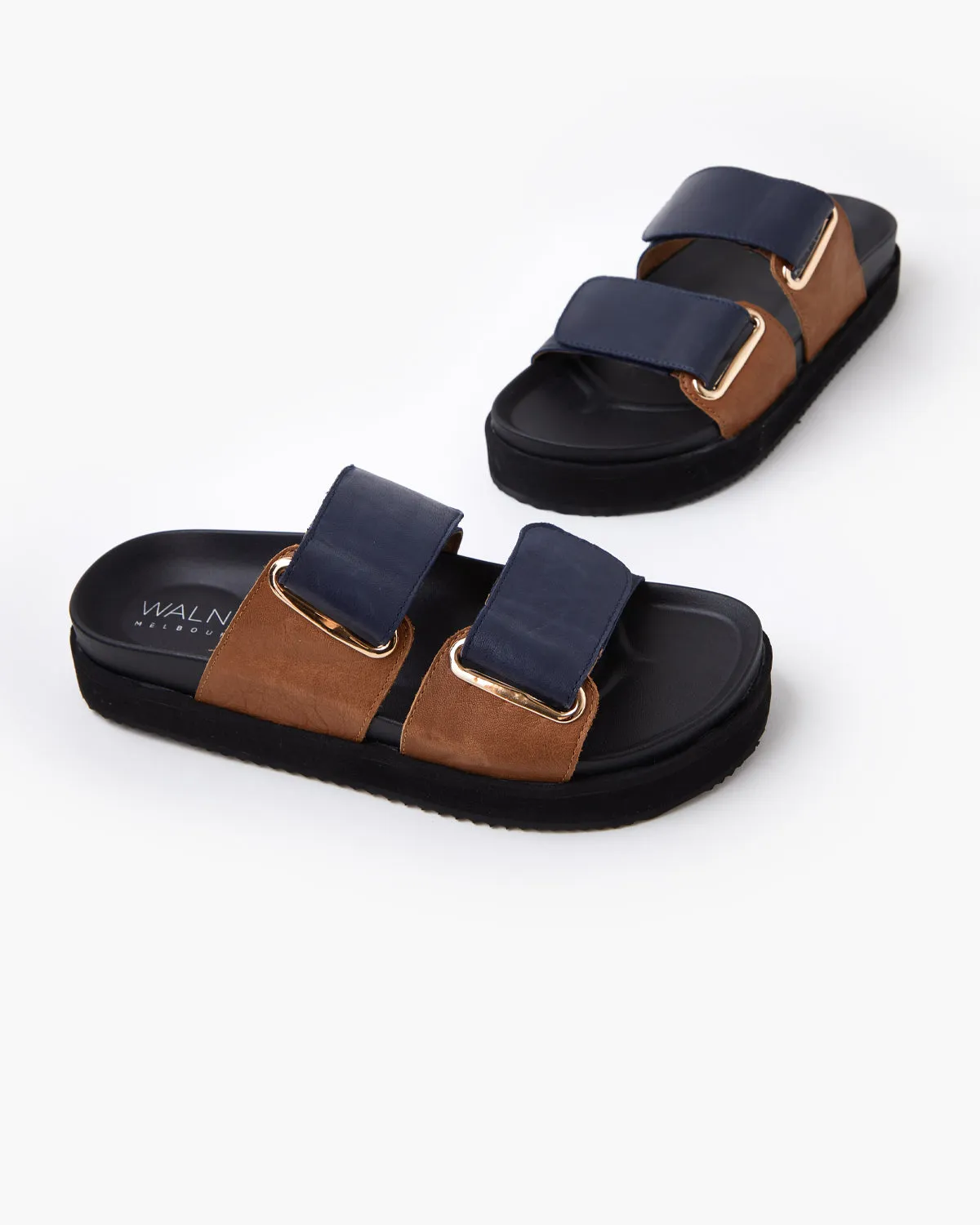 Mara Leather Slide - Navy sold by Walnut Melbourne product image thumbnail 5