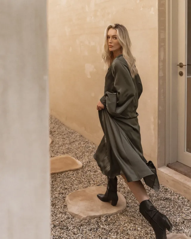 Monaco Dress - Khaki sold by Walnut Melbourne