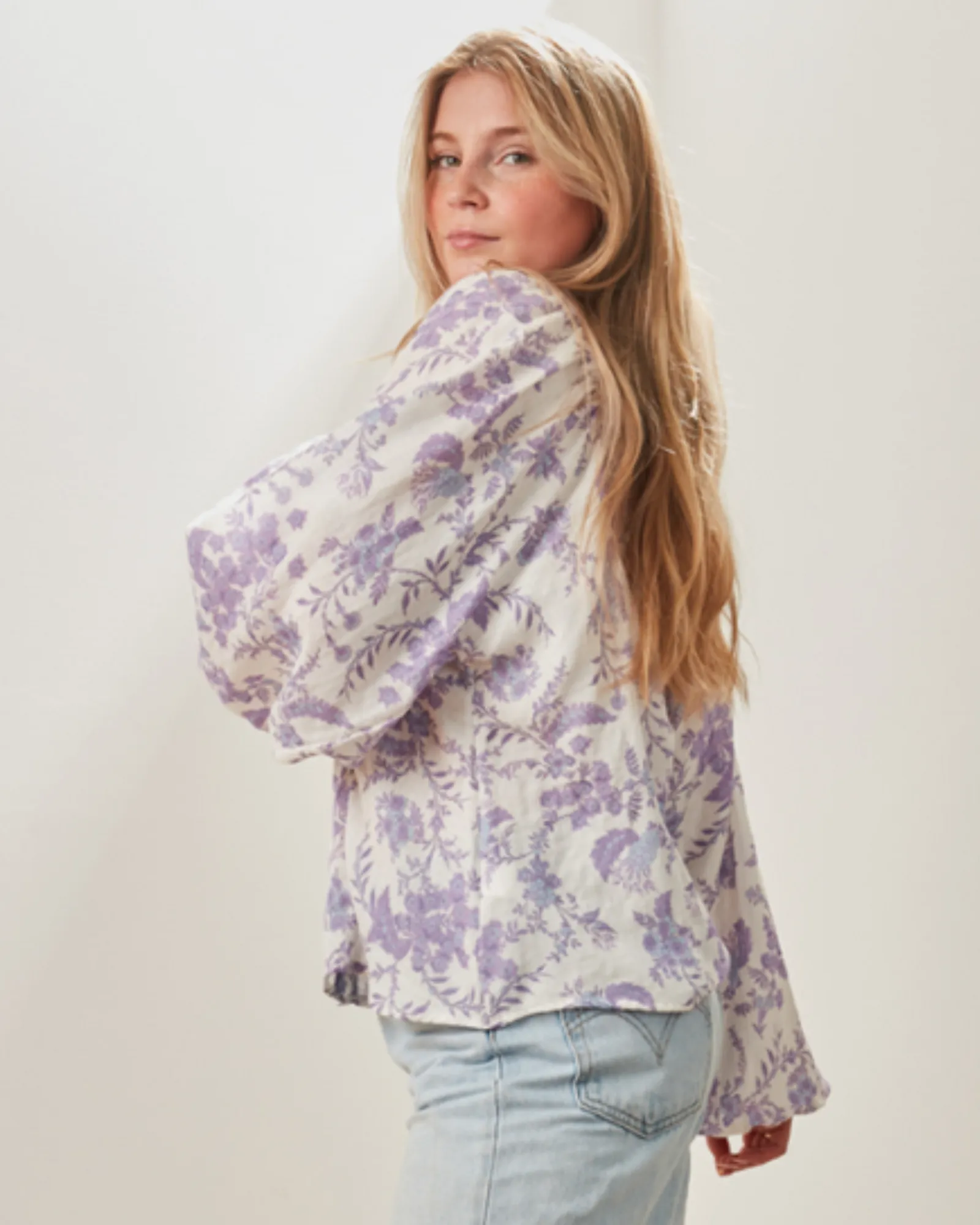 St Tropez Top - Whimsy Lilac sold by Walnut Melbourne product image thumbnail 2