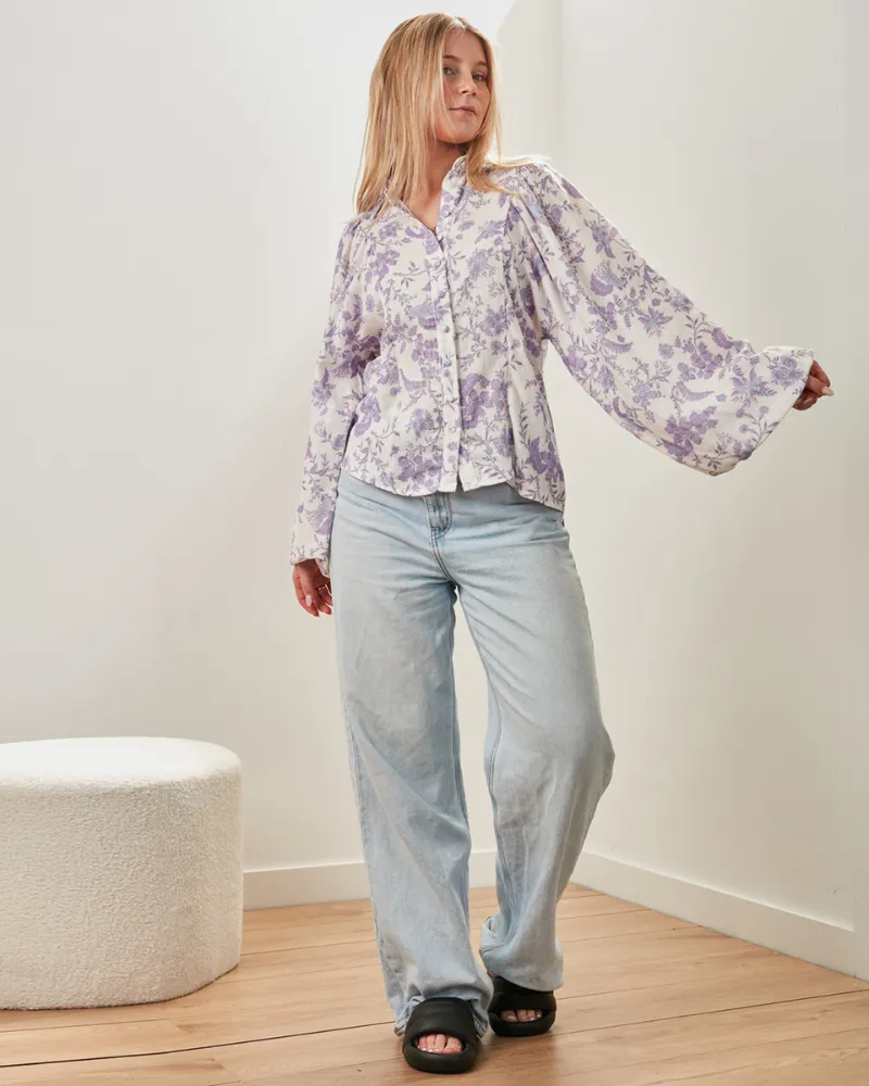St Tropez Top - Whimsy Lilac sold by Walnut Melbourne product image thumbnail 4