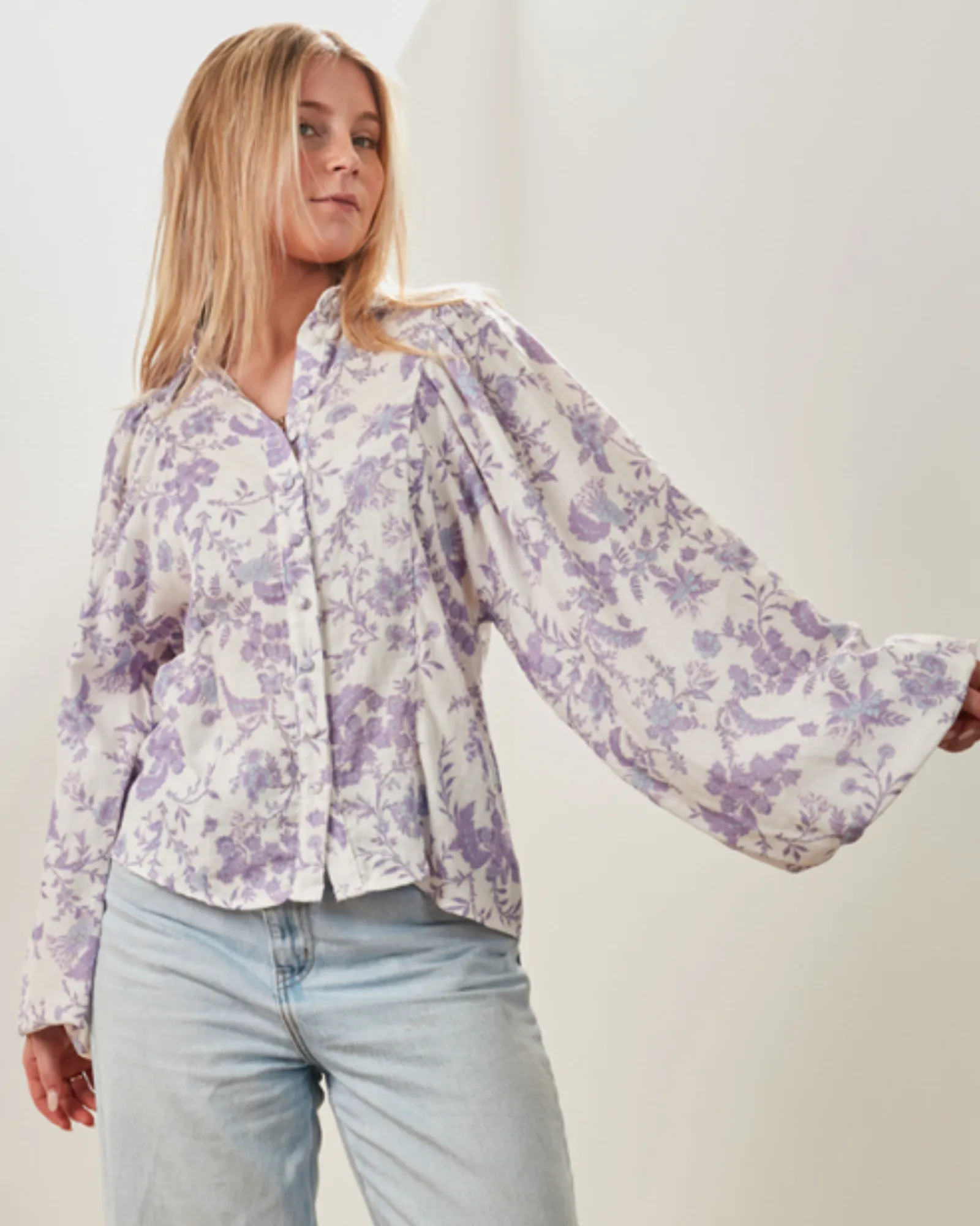 St Tropez Top - Whimsy Lilac sold by Walnut Melbourne