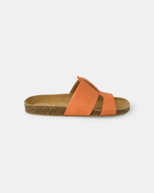 Bay Leather Slide - Orange sold by Walnut Melbourne