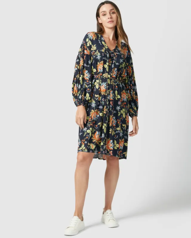 Vail Dress - Navy Floral sold by Walnut Melbourne