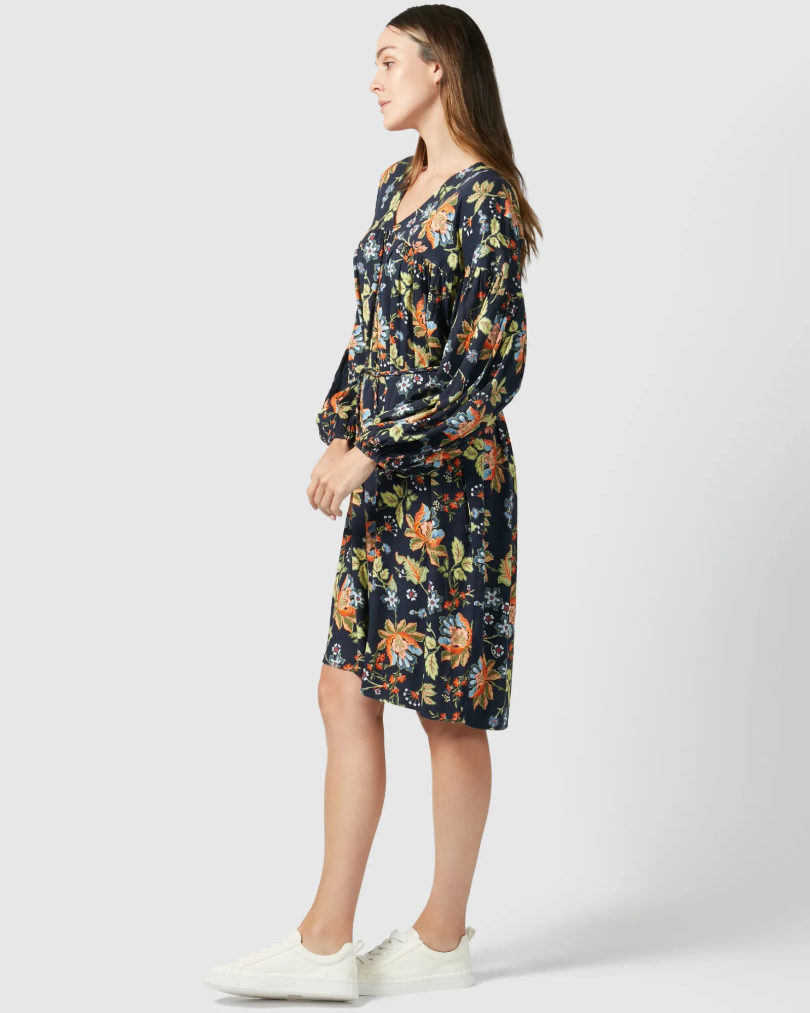 Vail Dress - Navy Floral sold by Walnut Melbourne product image thumbnail 2