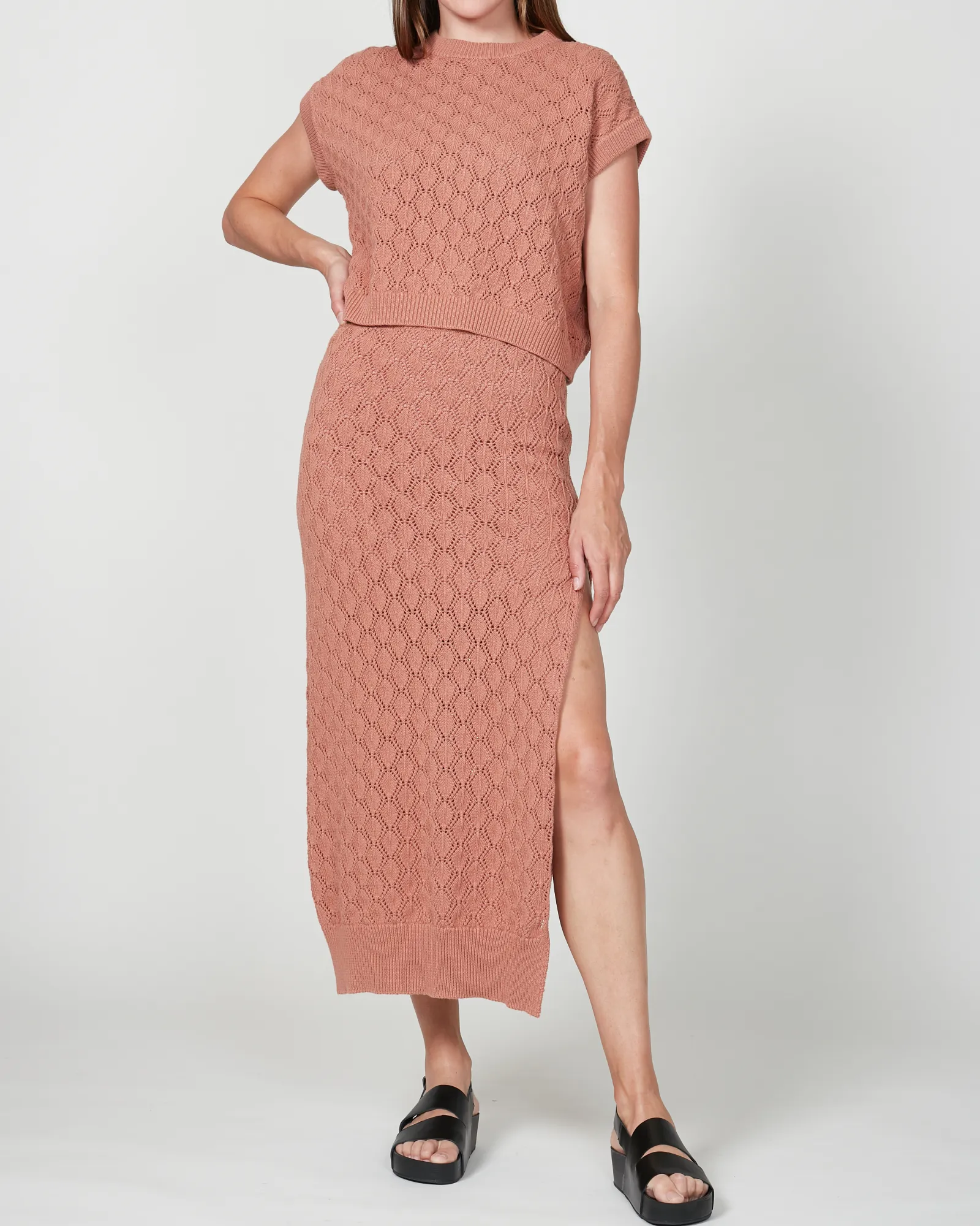 Palms Knit Top - Tan sold by Walnut Melbourne product image thumbnail 3