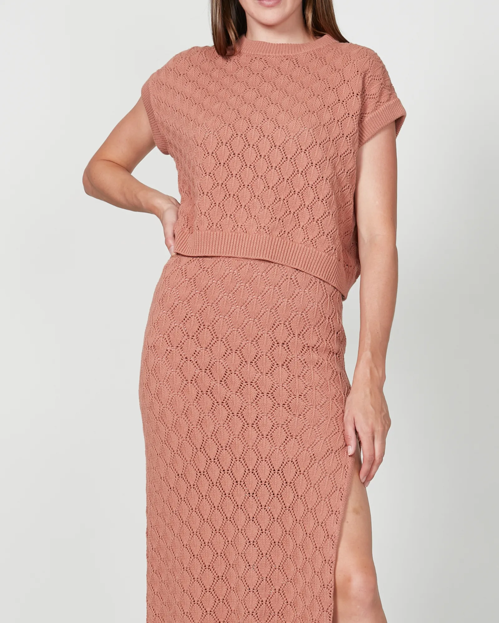 Palms Knit Top - Tan sold by Walnut Melbourne