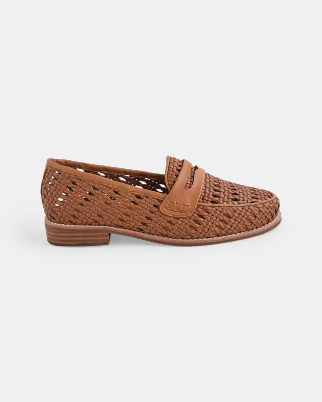 Harlow Loafer - Tan Woven sold by Walnut Melbourne