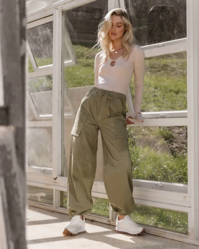 Corsica Pants - Khaki sold by Walnut Melbourne