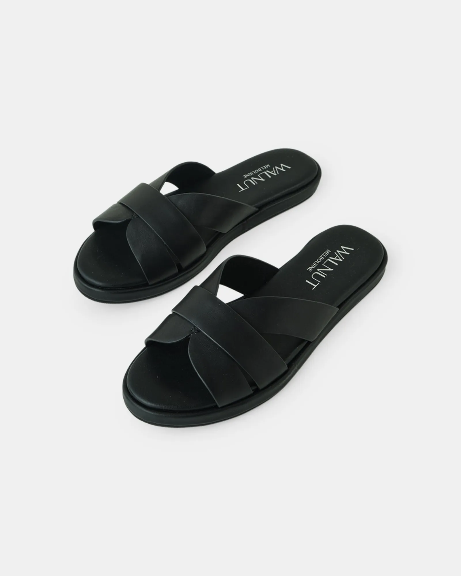 Lola Leather Slide - Black sold by Walnut Melbourne product image thumbnail 3
