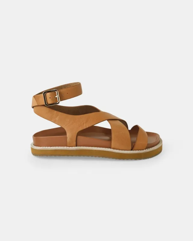 Pilar Leather Sandal - Coconut Tan sold by Walnut Melbourne