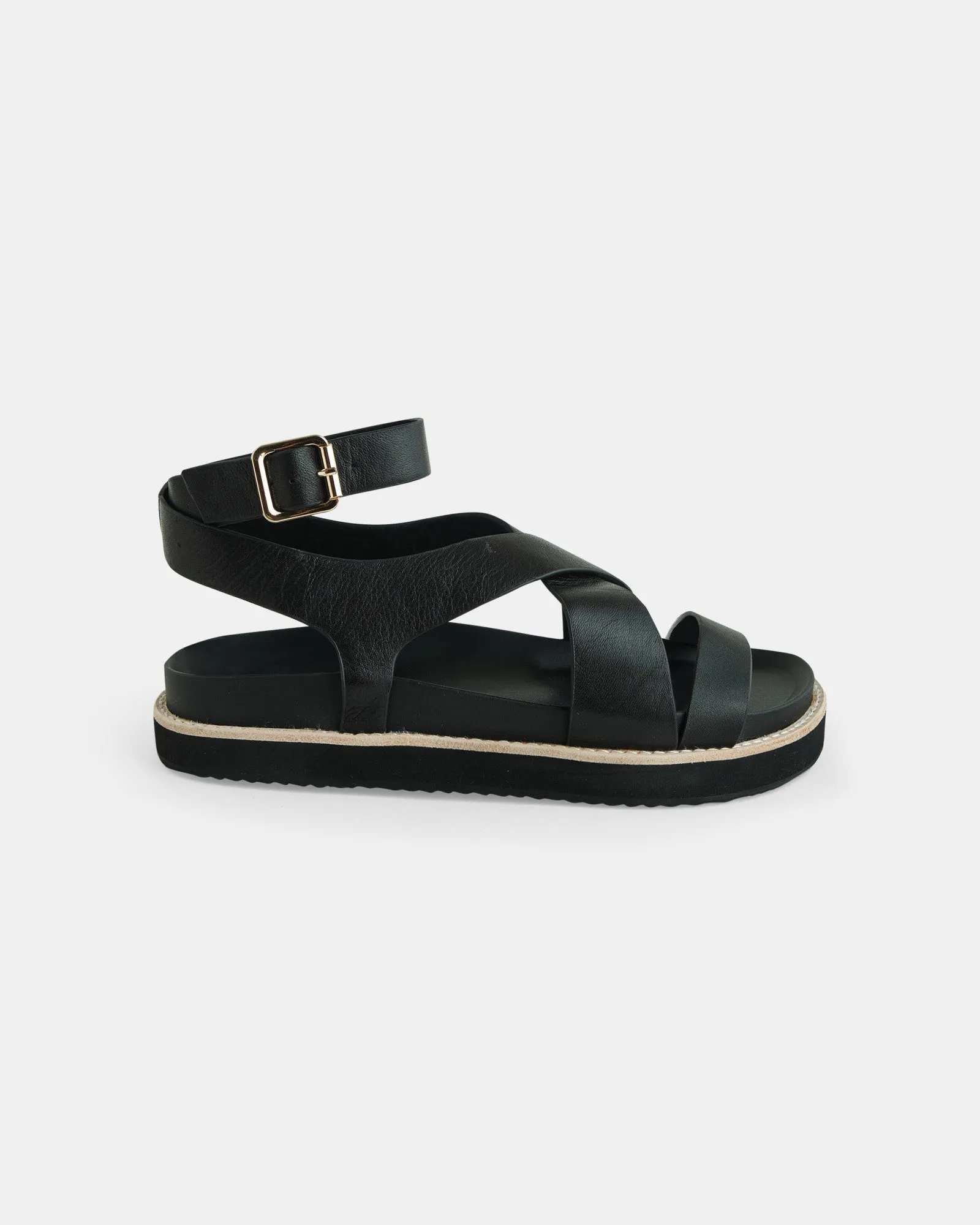 Pilar Leather Sandal - Black sold by Walnut Melbourne
