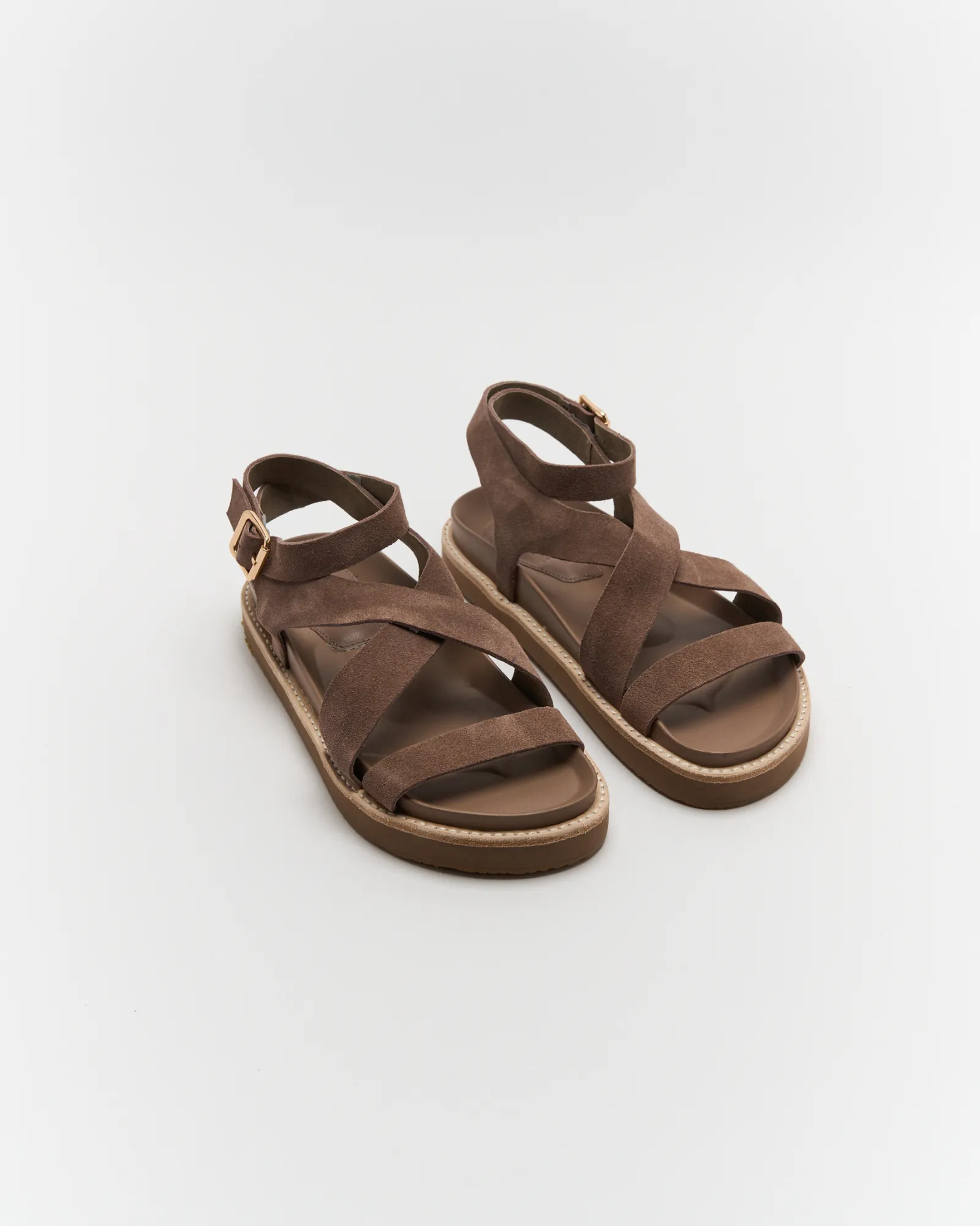 Pilar Leather Sandal - Cocoa Suede sold by Walnut Melbourne product image thumbnail 4